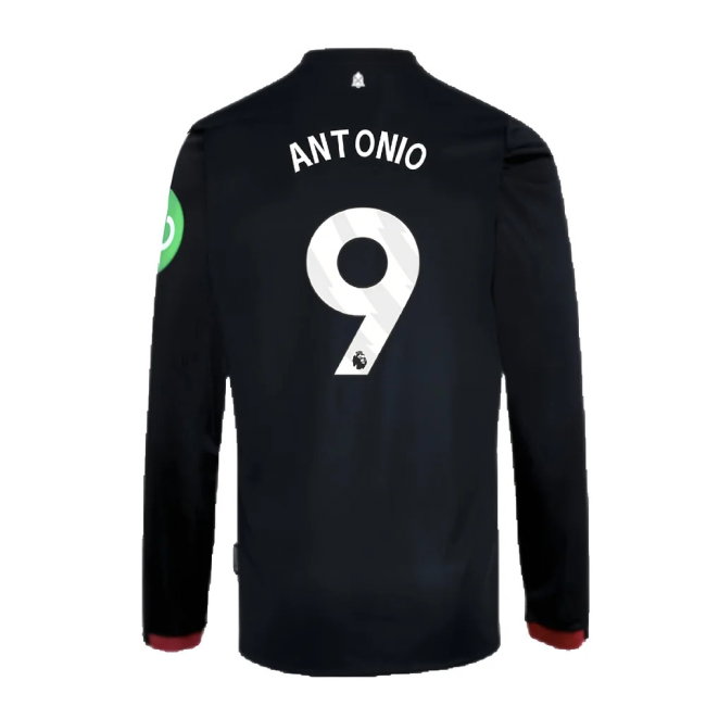 2024-2025 West Ham Long Sleeve Away Shirt (Kids) (Antonio 9)-SoccerKits Hub | Buy Soccer Jerseys Online